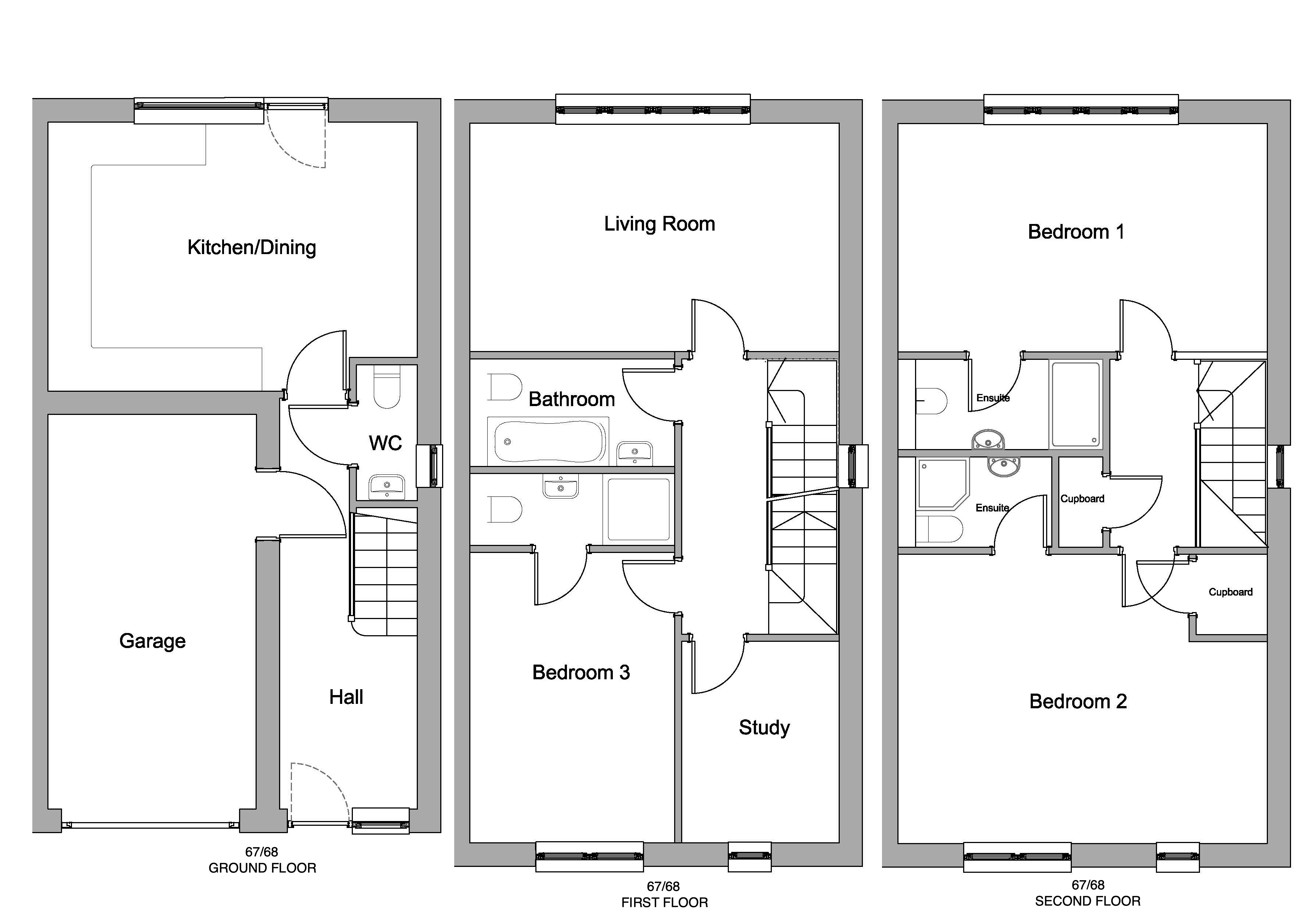 Plot 68, The Sands, St Marys Bay, Kent floorplan