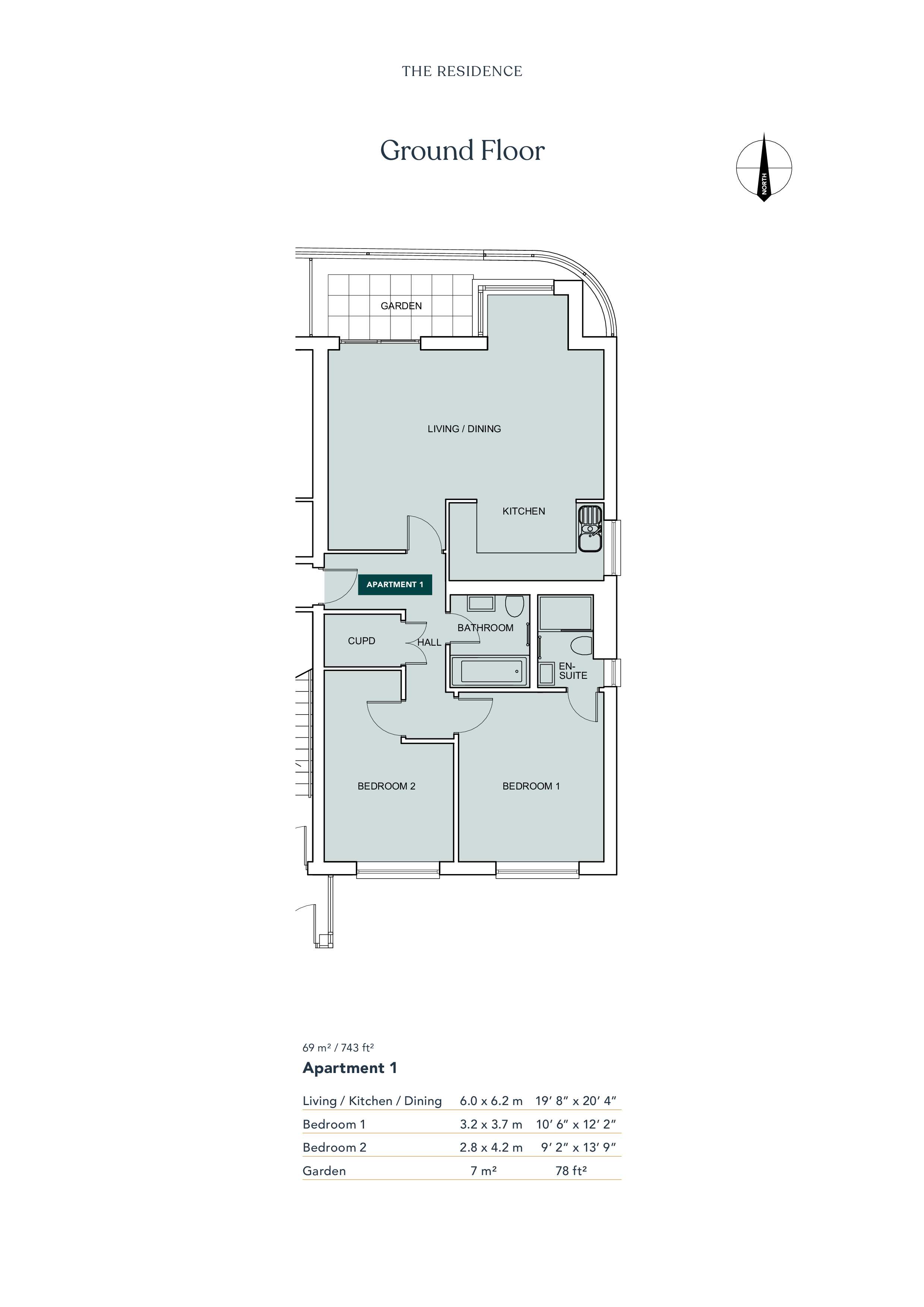 1 The Residence, South Road, Hythe, Kent floorplan