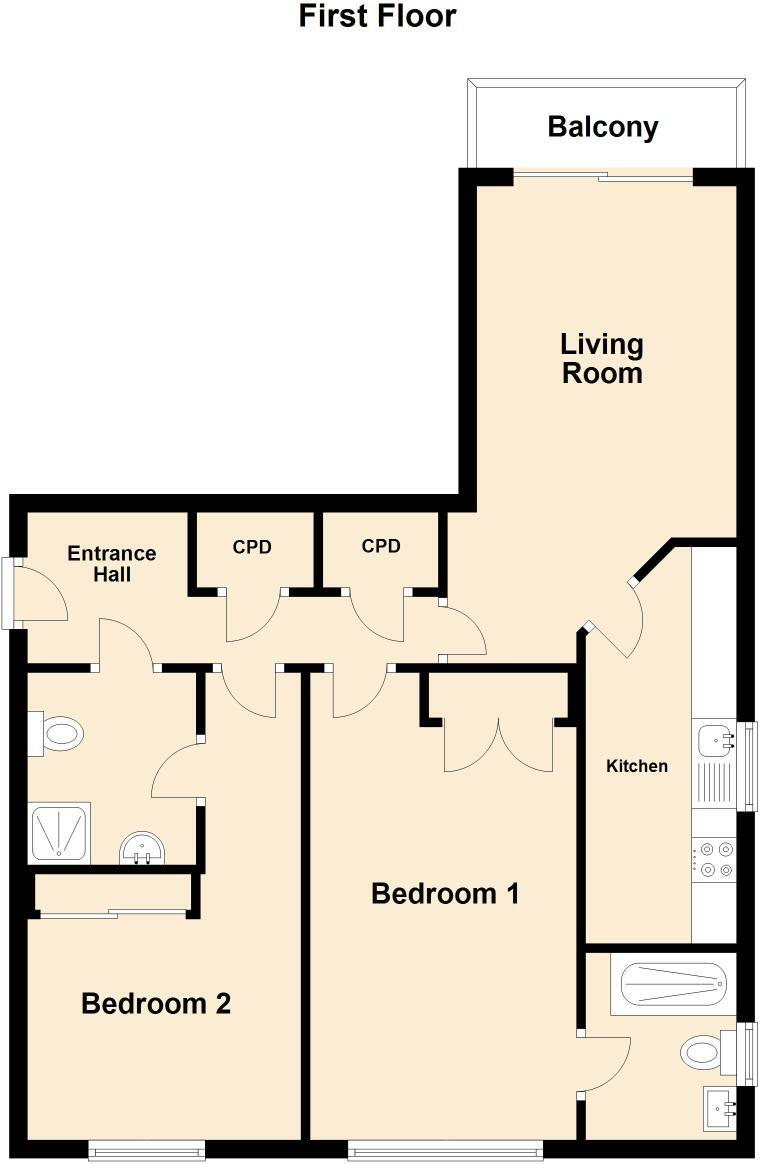 Lower Corniche, Hythe, Kent floorplan