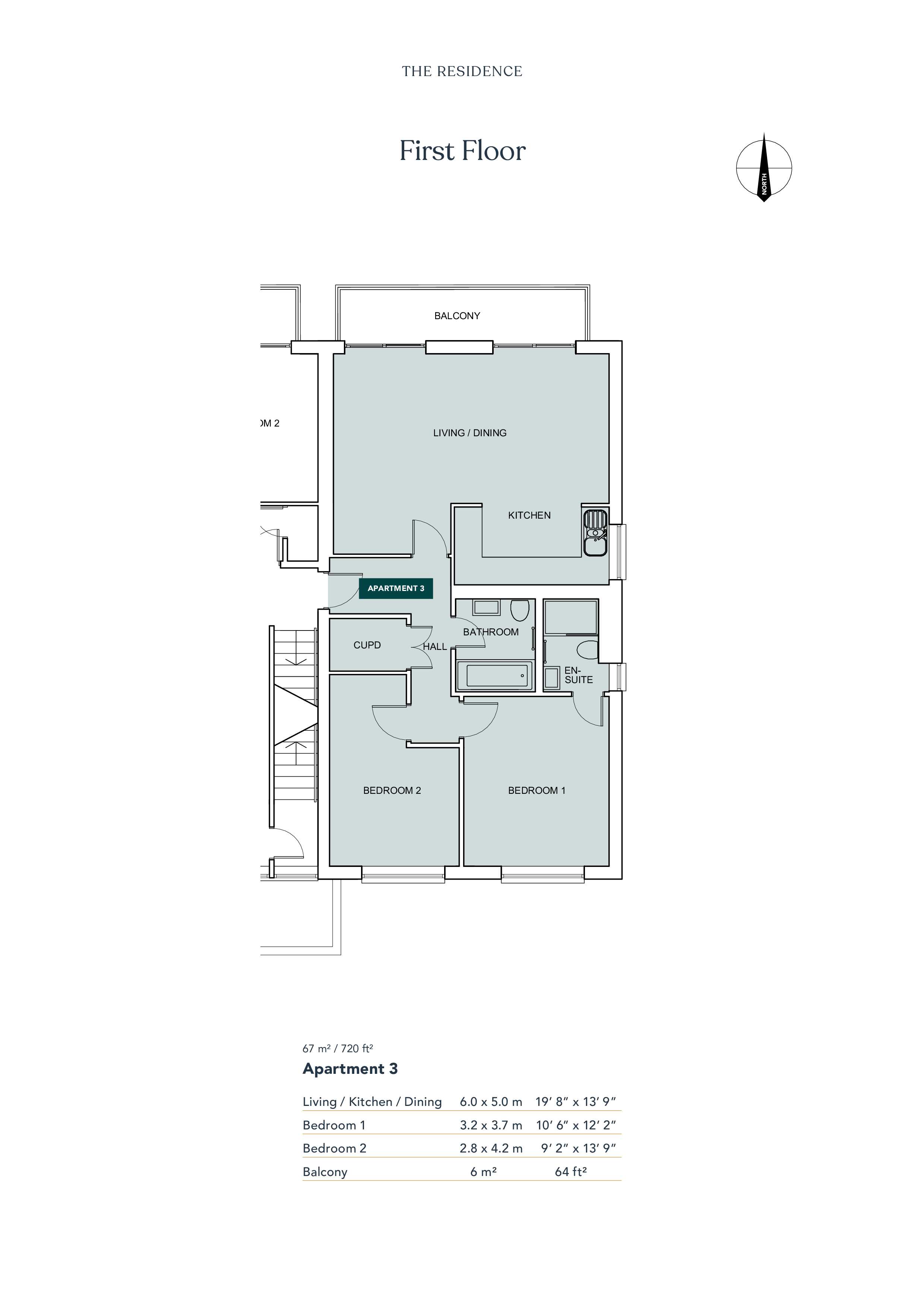 3 The Residence, South Road, Hythe, Kent floorplan