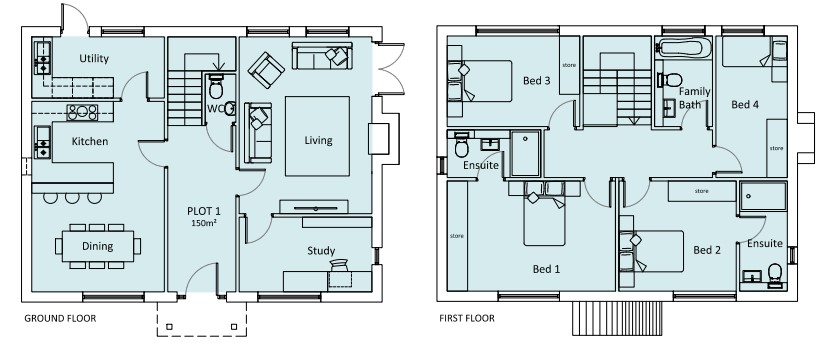 Plot 1 Harston Floorplan