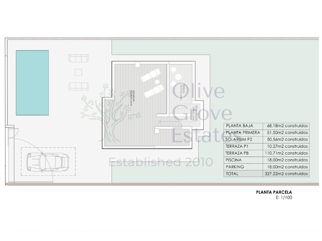 Plano de PLANTA y SOLARIUM 