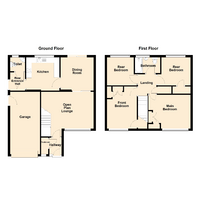 Floor plan- 95 Maesceinion, Waunfawr, Aberystwyth
