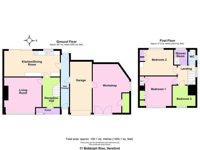 Floor Plan 11 Biddulph Rise, Hereford HR1 1RA