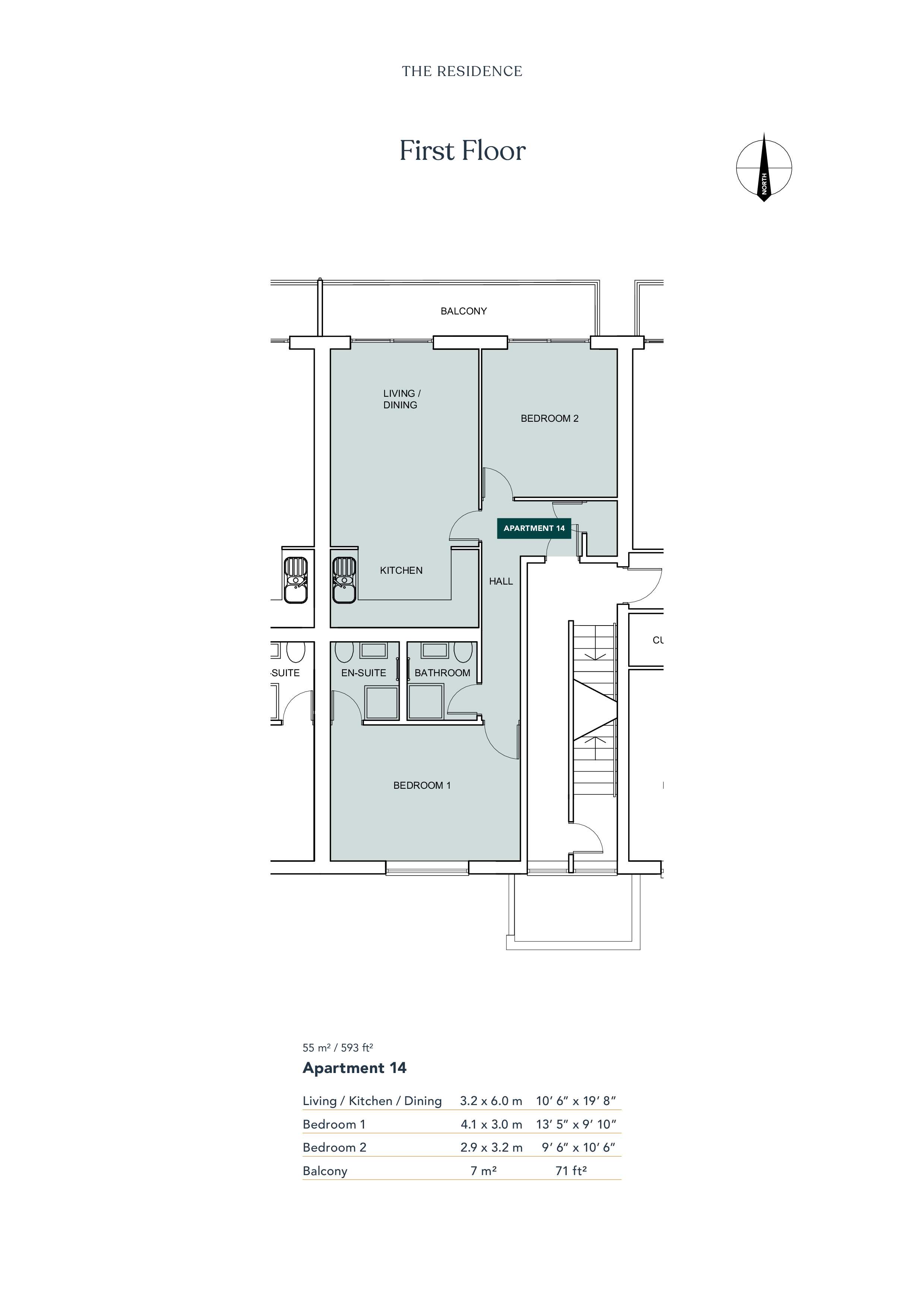 14 The Residence, South Road, Hythe, Kent floorplan