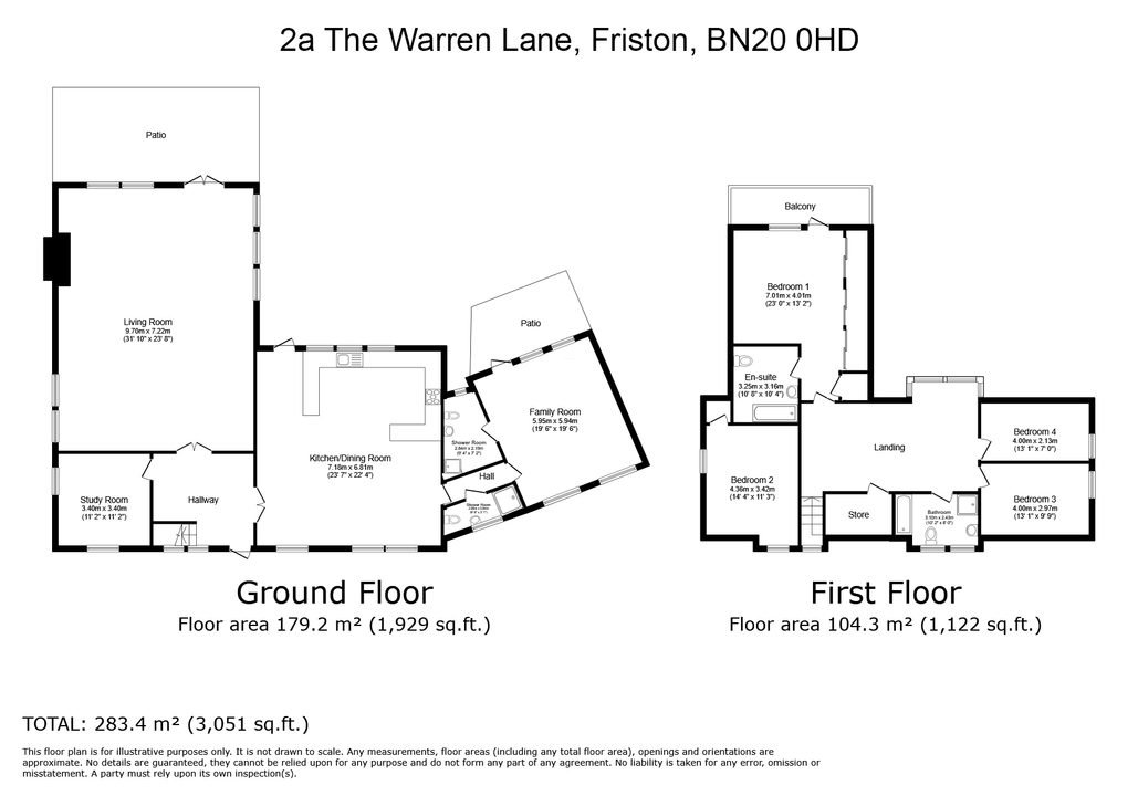 2a The Warren Lane Friston Floor Plan