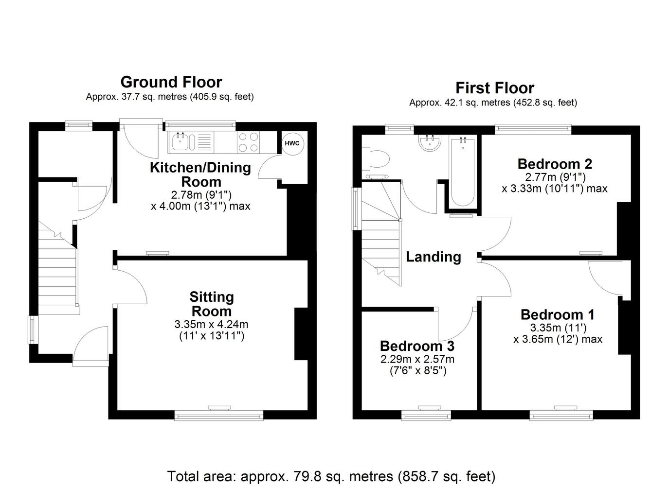 West Dorsey Cottage, Kentford - all floors.JPG