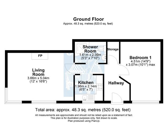 Flat 1 Scillonia Gardens, Newent - all floors.JPG