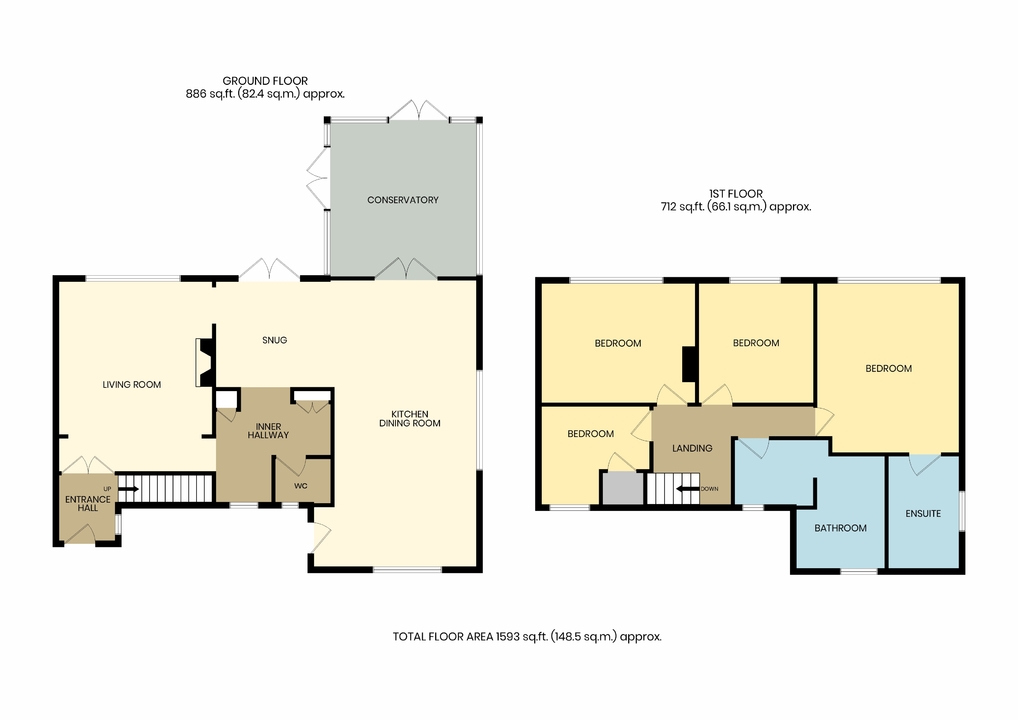 Floor plan - Primrose Cottage