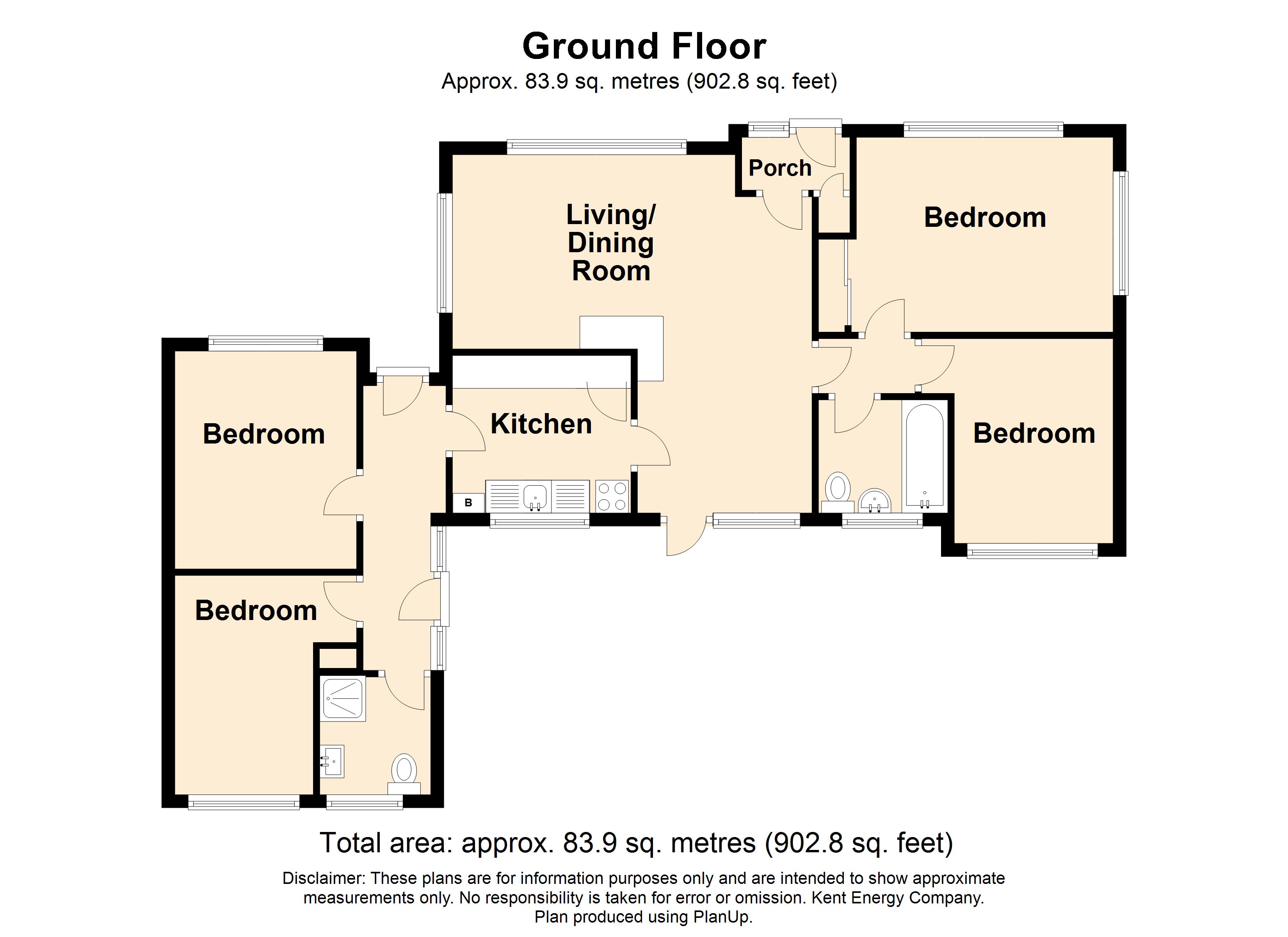 Roxton, Belcaire Close, Lympne, Hythe, Kent floorplan