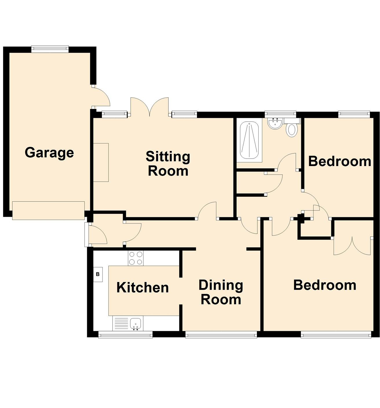 Crimond Avenue, Dymchurch, Romney Marsh, Kent floorplan