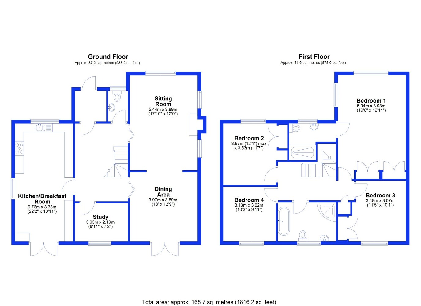 Floorplan 148 West Fen Road, ELY