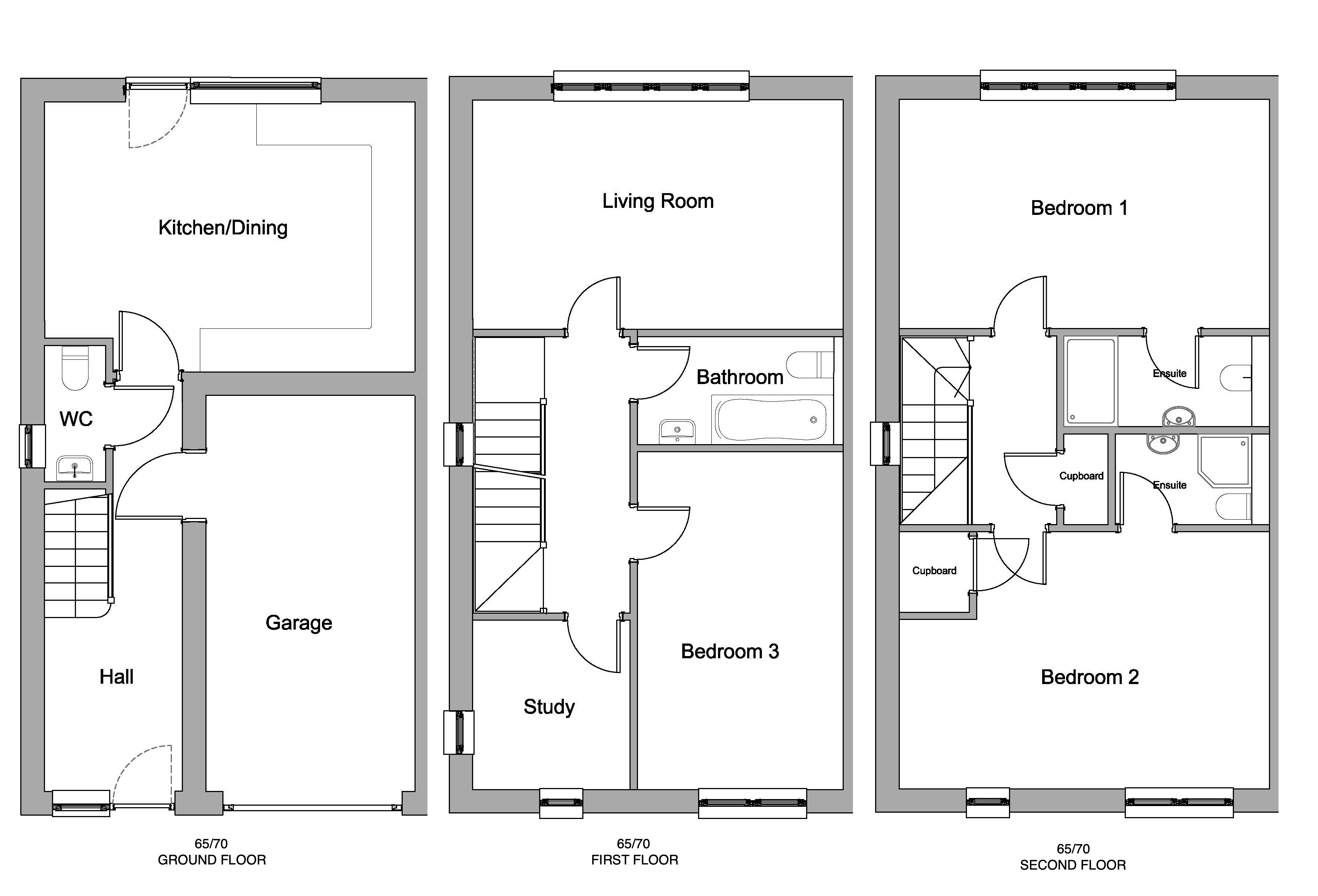 Plot 65, The Sands, St Marys Bay, Kent floorplan